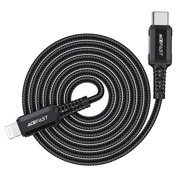 AceFast USB-C to Lightning Charging Data Cable C4-01 Black