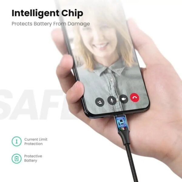 2025/12/1000363884.jpg UGREEN USB-A to Micro USB Braided Cable & Aluminum Body, Fast Charge, 1.5M - US290 60147