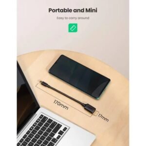 2025/12/1000363942.jpg UGREEN OTG Cable Adapter From USB-C 3.1 Male to USB-A 3.0 Female - US154 30701 Black