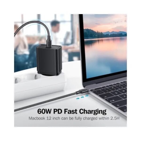 UGREEN USB-C to USB-C PD60W Fast Charge Cable 1.5 M Back