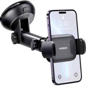 UGREEN Gravity Car Phone Holder with Suction Cup Black