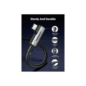 UGREEN Angled USB-C to USB-C VR Link Cable, 5M, Compatible with Oculus Quest 2, Pico 4 and PC/Steam VR - US551 90629