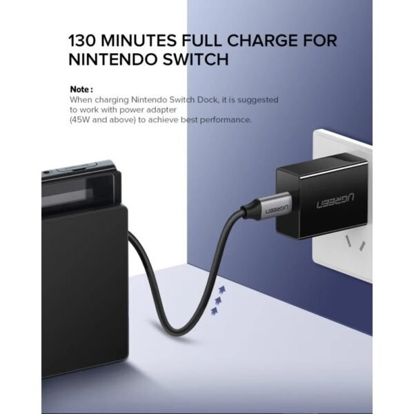 UGREEN USB-C 3.2 GEN1 Male to Male Cable support 4K@60Hz, 5Gbps, 100W, 1.5M - US161 50751