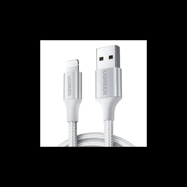 UGREEN USB-A to Lightning Braided Cable & Aluminum Body, MFI Apple Certified, Fast Charging 2M