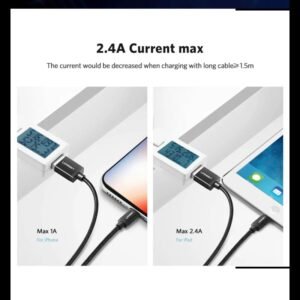 UGREEN USB-A to Lightning Braided Cable & Aluminum Body, MFI Apple Certified, Fast Charging 2M