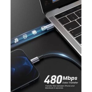 2025/12/1000367068-2.jpg UGREEN USB-C to Lightning Cable, MFI Apple Certified, Fast Charging 2M