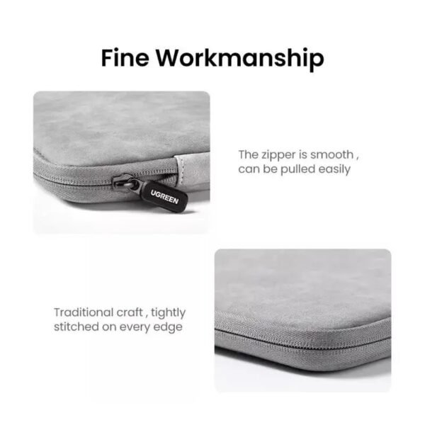 2025/12/1000367093.jpg UGREEN Soft Leather, Light & Portable Sleeve Case, For MacBook & Laptop - LP187 60985 20476