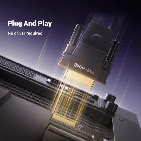 2025/12/1000367224.jpg UGREEN Full HD, DVI (24+1) Male to HDMI Female Adapter, Bi-Directional - 20124