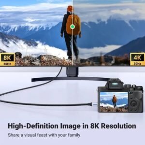 2025/12/1000367526.jpg UGREEN 8K MICRO HDMI to HDMI CABLE, HDMI 2.1 High Performance Transmission, 2M - HD164 15517