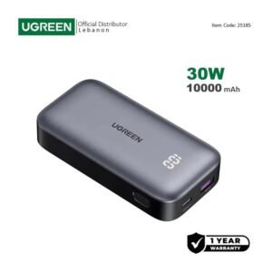 UGREEN Power Bank 30W PD, Dual Ports, 10000 mAh, Smart & Fast Charging for Phones, Tablets, Ipads - PB502 25185