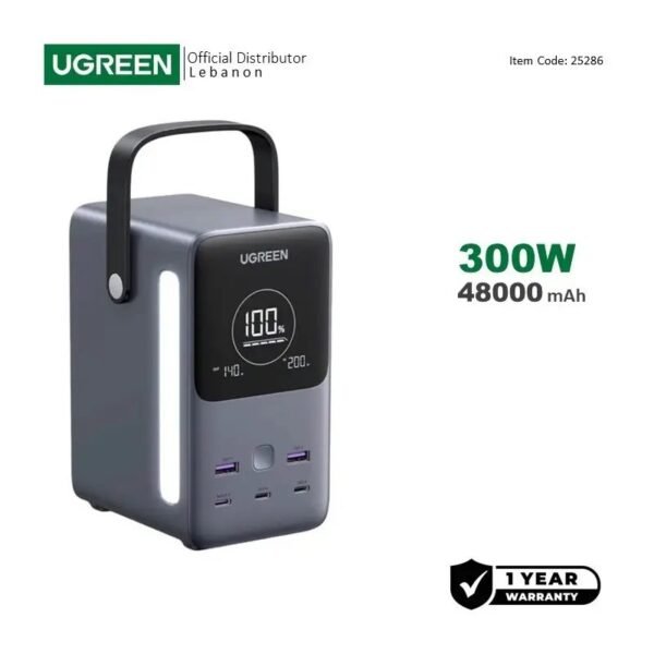 UGREEN Power Bank 300W 5 Ports, 48000 mAh for Laptops, MacBooks, Smartphones, Tablets, ipads - PB770 25286