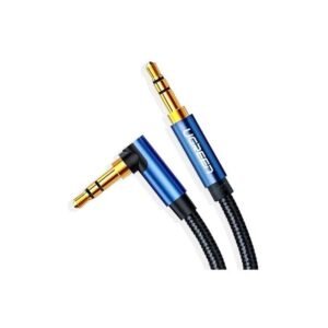 UGREEN HIFI AUX Cable, 3.5mm Male to Male Braided Cable, Gold Plated, 1M - AV112 60179