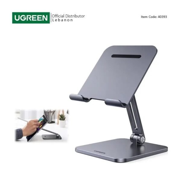 2025/12/1000367937.jpg UGREEN Aluminum Alloy Tablet & ipad Pro Holder, Support Devices Up to 12.9 Inch, Durable & Stable Structure - LP134 40393