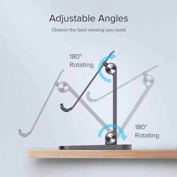 2025/12/1000367938.jpg UGREEN Aluminum Alloy Tablet & ipad Pro Holder, Support Devices Up to 12.9 Inch, Durable & Stable Structure - LP134 40393