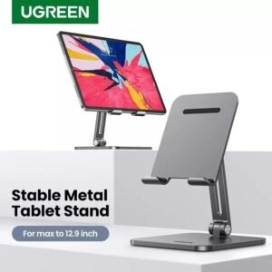 2025/12/1000367943.jpg UGREEN Aluminum Alloy Tablet & ipad Pro Holder, Support Devices Up to 12.9 Inch, Durable & Stable Structure - LP134 40393