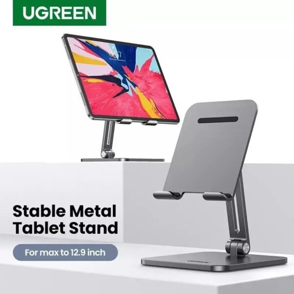 2025/12/1000367943.jpg UGREEN Aluminum Alloy Tablet & ipad Pro Holder, Support Devices Up to 12.9 Inch, Durable & Stable Structure - LP134 40393