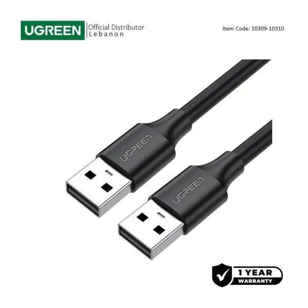 UGREEN USB2.0 Male to Male Cable, Available in 1.5M - US102 10310
