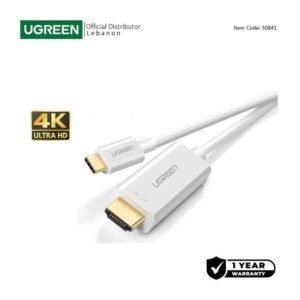 UGREEN USB-C Male to HDMI Male Cable 1.5m, Support 4K@30Hz - MM121 30841