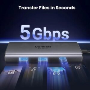 UGREEN REVODOK Dual Display 6-in-1USB-C HUB Docking Station Adapter, 2x USB+ USB-C + 2x HDMI + USB-C PD Port - CM498 15852