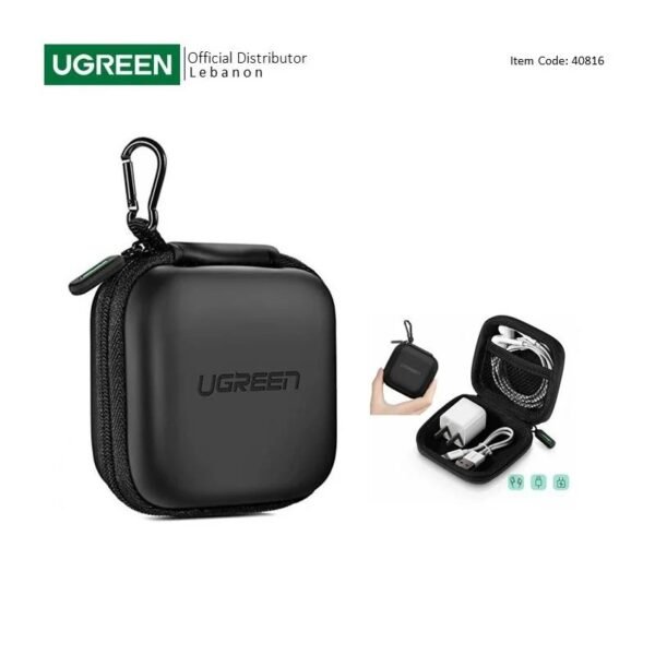 UGREEN Waterproof Small size Case for Earphone, Cable, Charger, Earbuds & Memory Card - LP128 40816