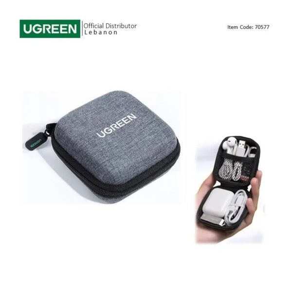 2025/12/1000368494.jpg UGREEN Waterproof Small size Case for Earphone, Cable, Charger, Earbuds & Memory Card - LP128 70577