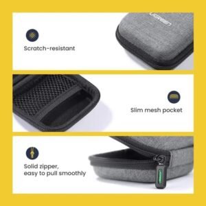 2025/12/1000368495.jpg UGREEN Waterproof Small size Case for Earphone, Cable, Charger, Earbuds & Memory Card - LP128 70577