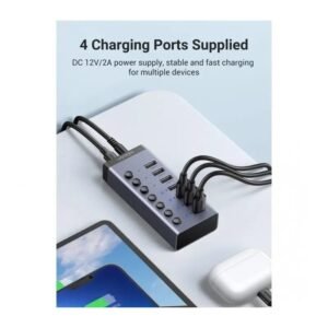 2025/12/1000368532.jpg UGREEN USB 3.0 to 7- Port USB 3.0 Hub, with Power Port, 4 Fast Charging Ports Supplied, Stable Transmission - CM481 90307