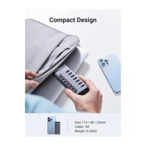 2025/12/1000368533.jpg UGREEN USB 3.0 to 7- Port USB 3.0 Hub, with Power Port, 4 Fast Charging Ports Supplied, Stable Transmission - CM481 90307