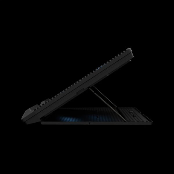 GAMDIAS AETHER E1 Laptop Cooling Pad With Triple 120mm Fans, 7 Height Levels, Dual USB Ports, Blue LED, And Compatibility for Up To 19” Laptops