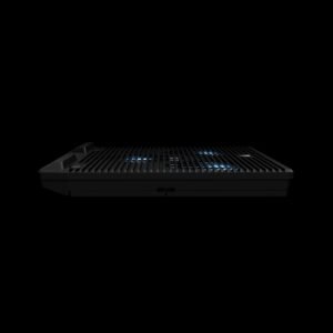 GAMDIAS AETHER E1 Laptop Cooling Pad With Triple 120mm Fans, 7 Height Levels, Dual USB Ports, Blue LED, And Compatibility for Up To 19” Laptops