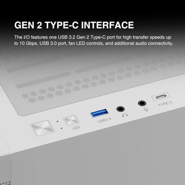2025/12/1000374987.jpg GAMDIAS ATHENA M3 WH – High-Airflow Mid-Tower With 4 ARGB PWM Fans, Dual 360mm Radiator Support, E-ATX Compatibility, White Components, Gen 2 Type-C, And 8-Port ARGB Hub | WHITE
