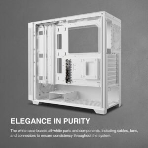 2025/12/1000374988.jpg GAMDIAS ATHENA M3 WH – High-Airflow Mid-Tower With 4 ARGB PWM Fans, Dual 360mm Radiator Support, E-ATX Compatibility, White Components, Gen 2 Type-C, And 8-Port ARGB Hub | WHITE