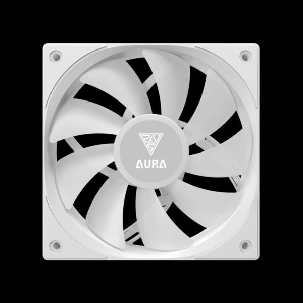 Gamdias Aura GL-120 V2 | Liquid CPU Cooler | RGB Stream Lighting | Hydraulic Bearing PWM Fan | COMPATIBLE INTEL & RYZRN | Pump up to 2700 RPM – WHITE