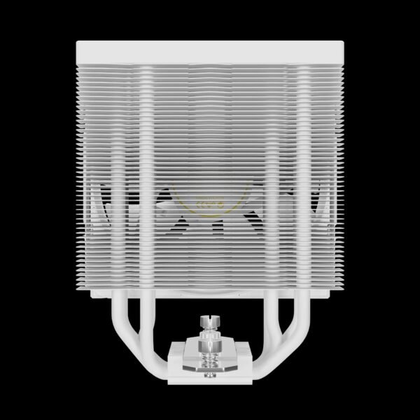 GAMDIAS BOREAS E2-410 WH CPU Air Cooler With 4 Copper Heatpipes, 120mm PWM Fan, 80.83 CFM, White Finish, DRAM Clearance, LGA 1851 & AM5 Support, 158mm Height | WHITE