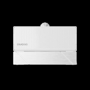 GAMDIAS BOREAS E2-410 WH CPU Air Cooler With 4 Copper Heatpipes, 120mm PWM Fan, 80.83 CFM, White Finish, DRAM Clearance, LGA 1851 & AM5 Support, 158mm Height | WHITE