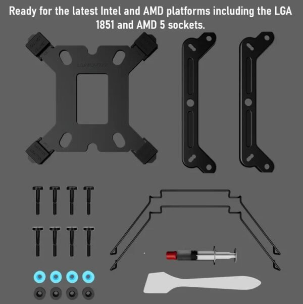 GAMDIAS BOREAS M2-61L Air Cooler With 4.3″ IPS LCD Display, 6 Heatpipes, 80.83 CFM PWM Fan, Copper Base, 160mm Height, Zeus Cast Software, LGA 1851 & AM5 Compatible | BLACK
