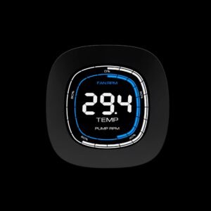 Gamdias Aura GL240 Digital Liquid Cooler With 2.1-Inch Real-Time Display, Dual 120mm PWM ARGB Fans, Upgraded Copper Base, 73.7 CFM Airflow, LGA 1851 And AM5 Support | BLACK