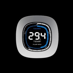 Gamdias Aura GL240 Digital WH Liquid Cooler With 2.1-Inch Real-Time Display, Dual 120mm PWM ARGB Fans, Upgraded Copper Base, 73.7 CFM Airflow, LGA 1851 And AM5 Support | WHITE