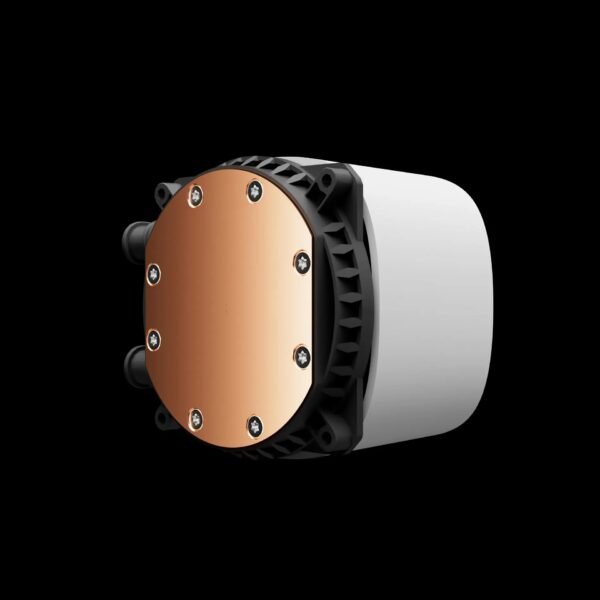 Gamdias Aura GL240 Digital WH Liquid Cooler With 2.1-Inch Real-Time Display, Dual 120mm PWM ARGB Fans, Upgraded Copper Base, 73.7 CFM Airflow, LGA 1851 And AM5 Support | WHITE