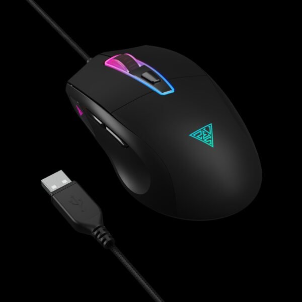 2025/12/1000375897.jpg GAMDIAS ZEUS M5 RGB Wired Gaming Mouse ; Adjustable up to 12800 DPI Advanced Gaming Optical Sensor ; Lightweight 99 gram ; 7 Smart Keys ; 10 million Clicks ; Software Support | BLACK