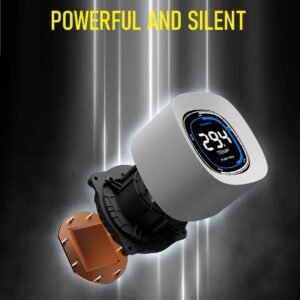 GAMDIAS AURA GL360 Digital WH Liquid Cooler With 2.1” Real-Time Display, ARGB PWM Fans, Copper Base, 73.7 CFM Airflow, 396mm Radiator, AM5 & LGA 1851 Support, Zeus Cast Software | WHITE