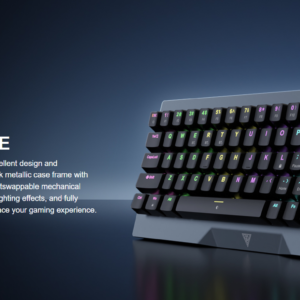 2025/12/1000375998.png GAMDIAS HERMES M4 Gaming Mechanical Keyboard 65% Form Factor , Hotswappable Red Switch , 20 RGB Effects ,Anti-ghosting With N-key Rollover , Software Customizable Macro Key , Metal Contoured Finish