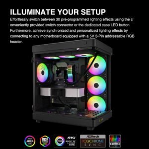 2025/12/1000379310.jpg GAMDIAS CHIONE E4 420mm AIO ARGB BLACK CPU Water Cooler, Real-time Digital Display Patented PWM Pump, Hidden Cable Design, ARGB PWM Fan w/MB Sync, Intel LGA 1700/1200, AMD AM5/AM4 | BLACK GHIONE-E4-420-B