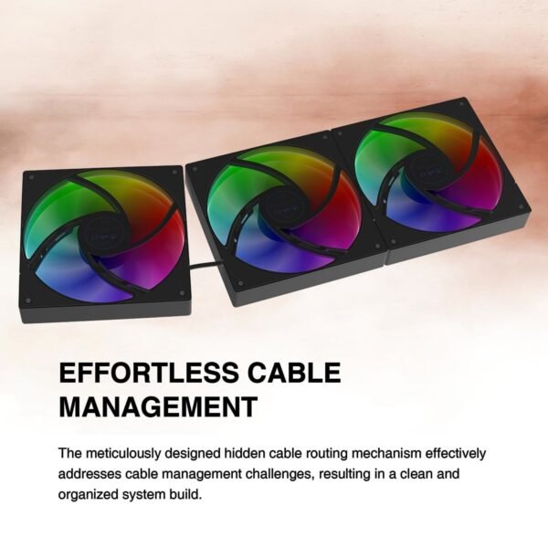 2025/12/1000379313.jpg GAMDIAS CHIONE E4 420mm AIO ARGB BLACK CPU Water Cooler, Real-time Digital Display Patented PWM Pump, Hidden Cable Design, ARGB PWM Fan w/MB Sync, Intel LGA 1700/1200, AMD AM5/AM4 | BLACK GHIONE-E4-420-B