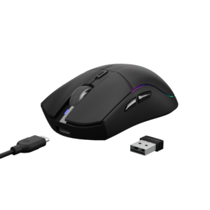 2025/12/1000379357.png GAMDIAS HADES M3 RGB Wireless Gaming Mouse ; low-latency 2.4GHz Wireless, Wired USB Type-C to A, and Bluetooth Connections ; Lightweight 79-gram ; 7 Keys ; Adjustable 10000 DPI Advanced Gaming Optical Sensor | BLACK