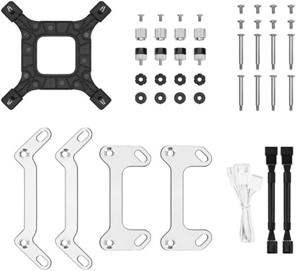 2025/12/1000379413.jpg DeepCool LS520 SE Liquid Cooler 240mm 4th Gen Dual-Chamber Pump 3100RPM 280w TDP AIO CPU Cooler with ARGB Fans – WHITE