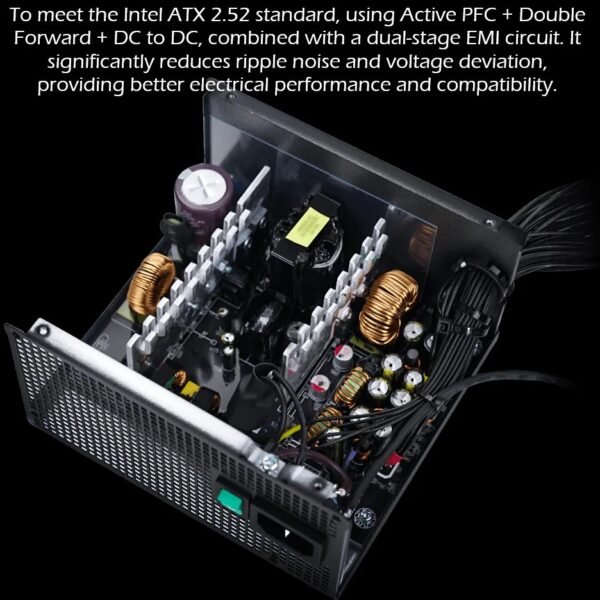 DeepCool Gamer Storm PF600X 600W 80+ Bronze Power Supply With Japanese Capacitors, Wide Voltage Adaptation, Long-Life Fan, And Full Protection Suite