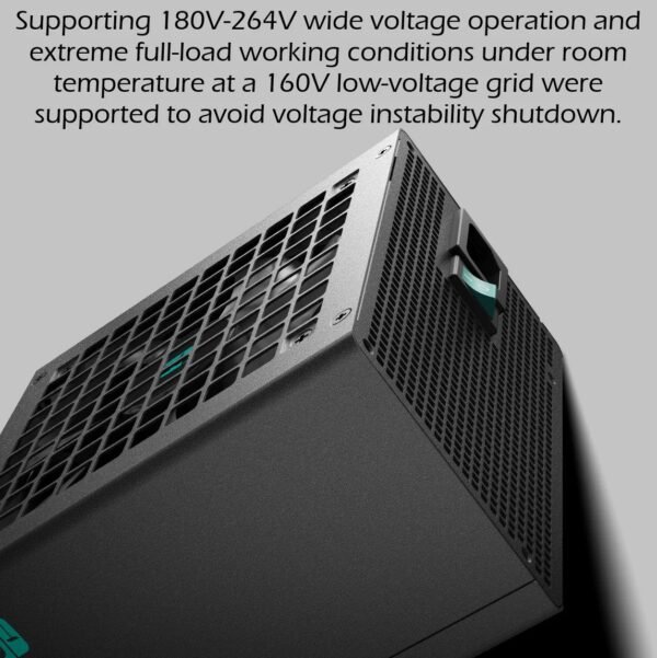 DeepCool Gamer Storm PF600X 600W 80+ Bronze Power Supply With Japanese Capacitors, Wide Voltage Adaptation, Long-Life Fan, And Full Protection Suite