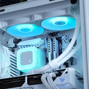 DeepCool LE240 WH V2 CPU Liquid Cooler 240mm Radiator With Frosted Pump 2x ARGB Fans Anti-Leak Tech PWM Control Intel LGA1851/1700/1200 AMD AM5/AM4 | WHITE