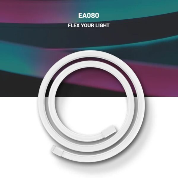 2025/12/1000380400.jpg DeepCool EA080 ARGB Light Strip Kit With 2×400mm Flexible SMD3535 LED Strips, 30×2 LEDs, Diffused Silicone Design, Sync Support, Mounting Clips, And 3M Adhesive | WHITE